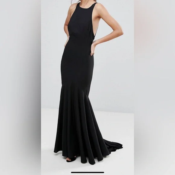 chinese dress ladies Jarlo Jetaime Strapless Maxi Dress with Bust Overlay in Ivory Satin main image 1